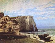 Gustave Courbet The Cliff at Etretat after the Storm (mk09) USA oil painting artist